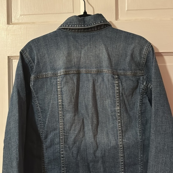 COPY - Chicos Platinum Denim Jean Women's Jacket Blue Stretch Size 0 - Picture 9 of 11